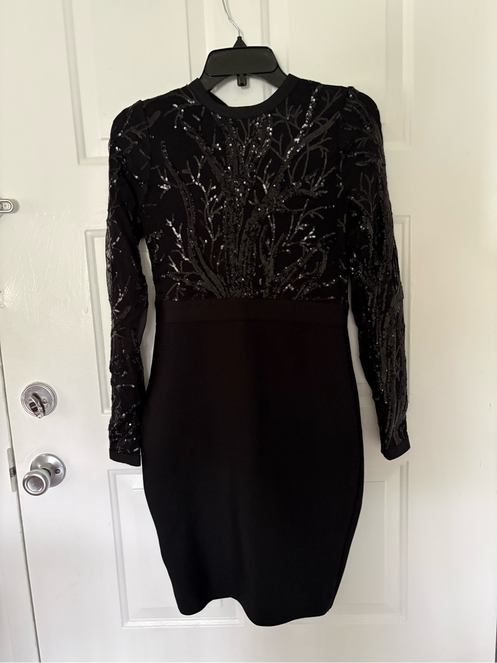 Black Sequin Dress